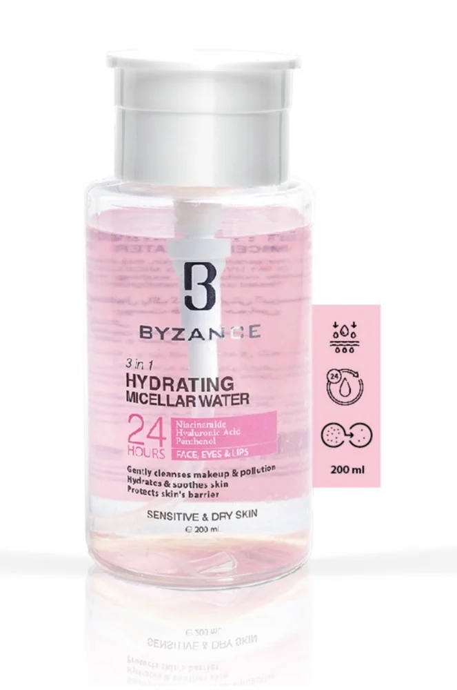 پاک کننده آرایش صورت بیزانس مخصوص پوست های خشک و حساس