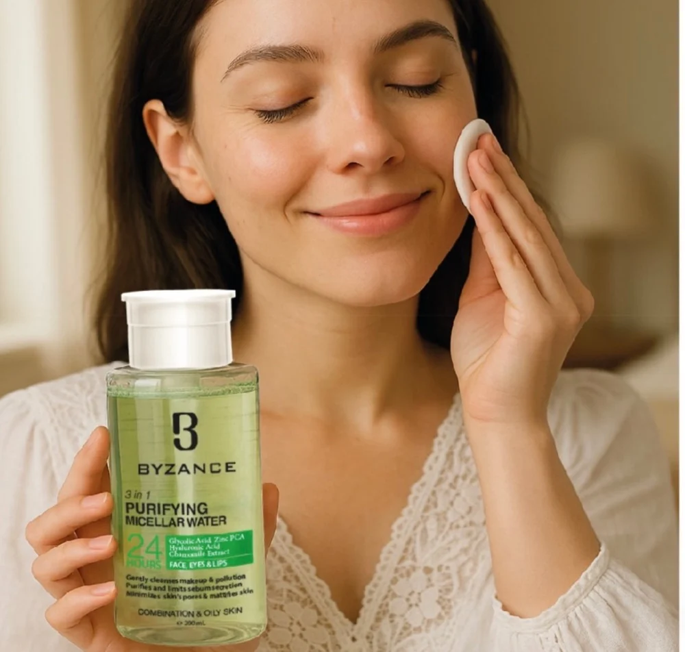 محلول پاک کننده آرایش صورت مناسب پوست چرب مختلط ومستعد آکنه