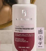 بیزانس شامپو موهای کراتینه ورنگ شده